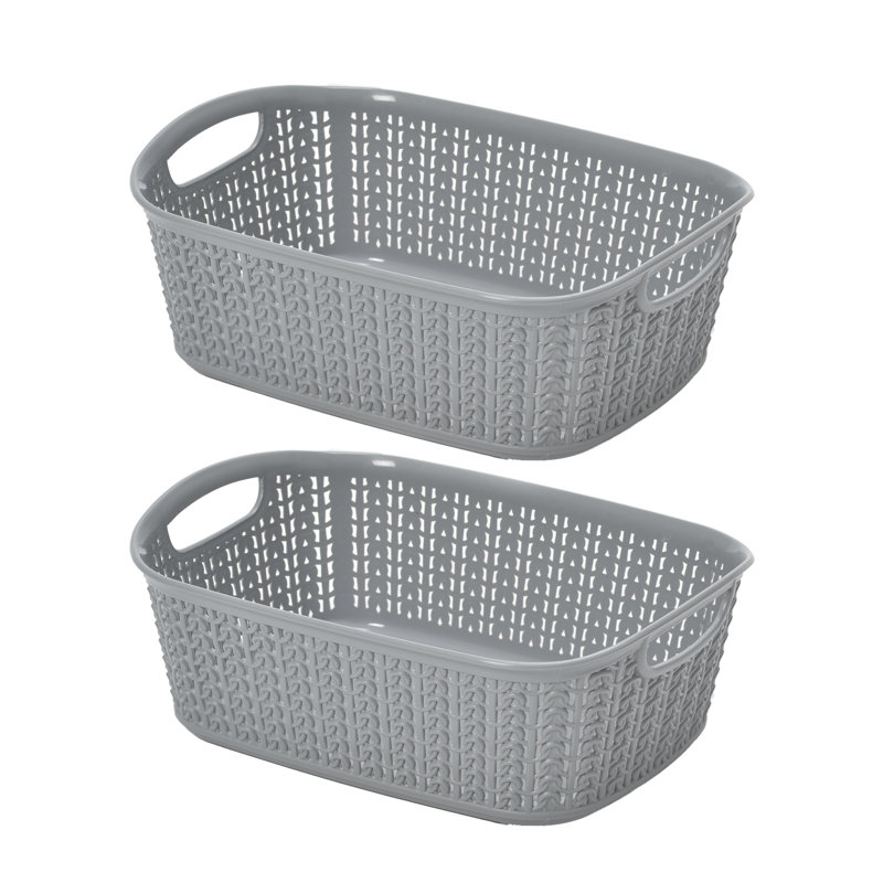 Symple Stuff 3L Rectangular Plastic Baskets & Reviews Wayfair.co.uk